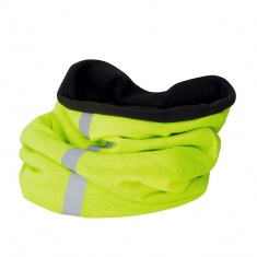 Reflexný zimný fleecový nákrčník - žltý